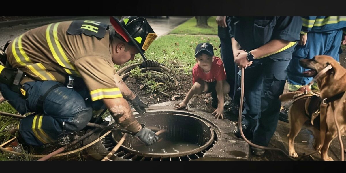 Brave Rescuers Save Trapped Dog from Storm Drain in Dramatic Mission