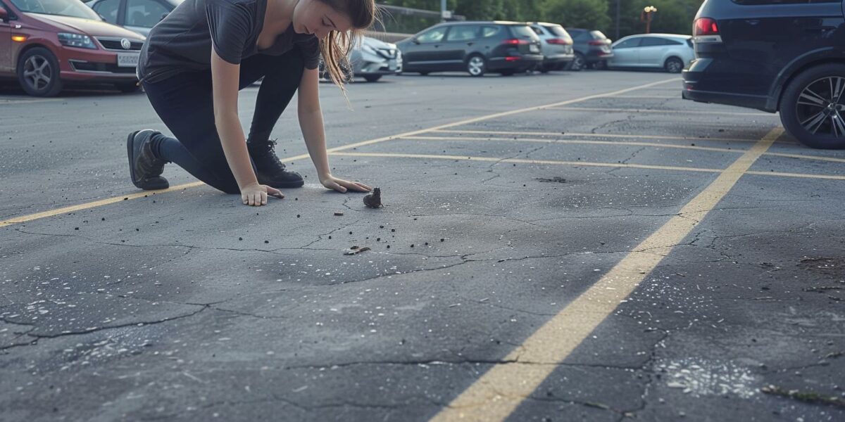 Curious Woman's Unexpected Parking Lot Discovery Leads to Unbelievable New Addition