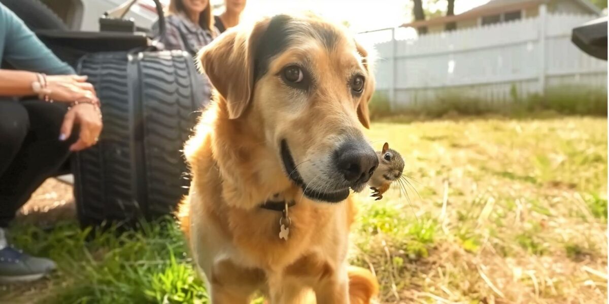 Family Dog's Unexpected Forest Companion Leaves Everyone Speechless