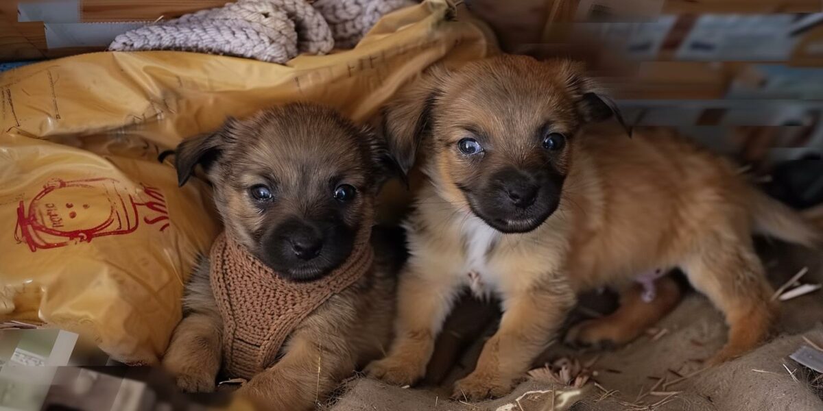 Rescued Puppies' First Night in a Warm Bed After Harrowing Winter