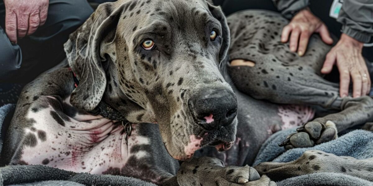 Rescuers Couldn't Believe Their Eyes When They Discovered This Starving Great Dane