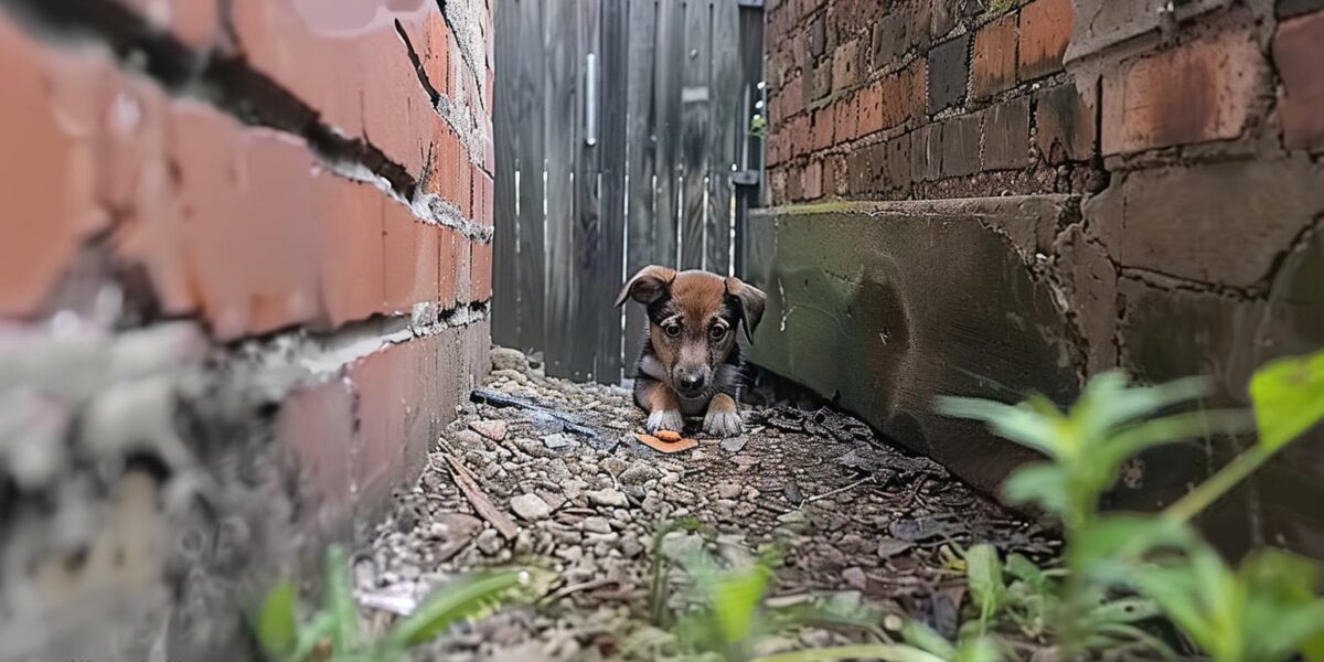 Rescuer's Unbelievable Encounter With A Pup Hiding In An Alley