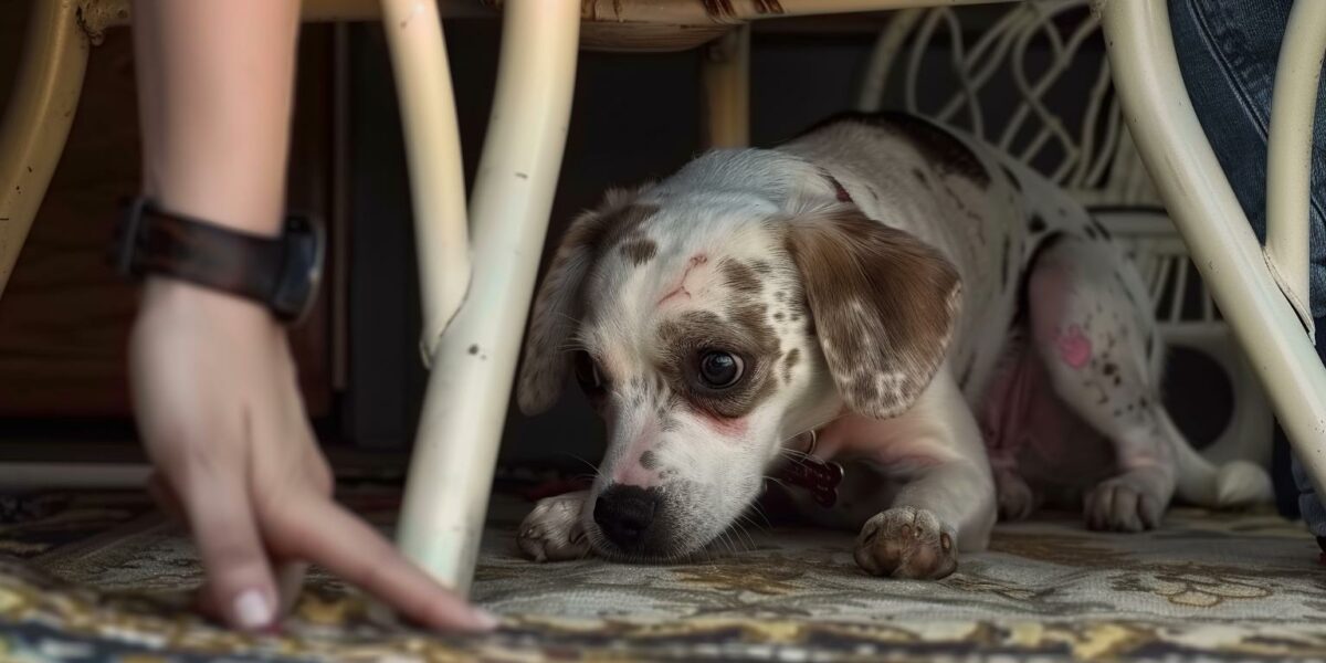 The Trembling Pup Who Found Love Despite Her Fears