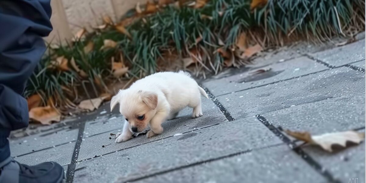 Tiny Puppy’s Struggle on the Sidewalk Leads to an Unbelievable Turn of Events