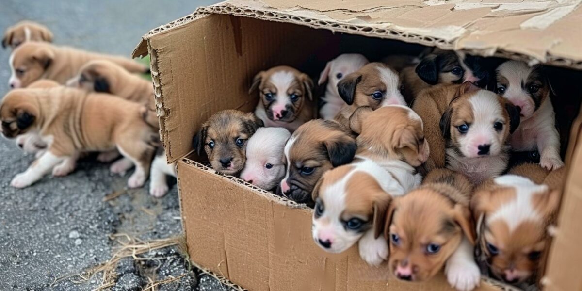 Uncovering the Heartache: 30 Puppies Discovered Abandoned in a Box