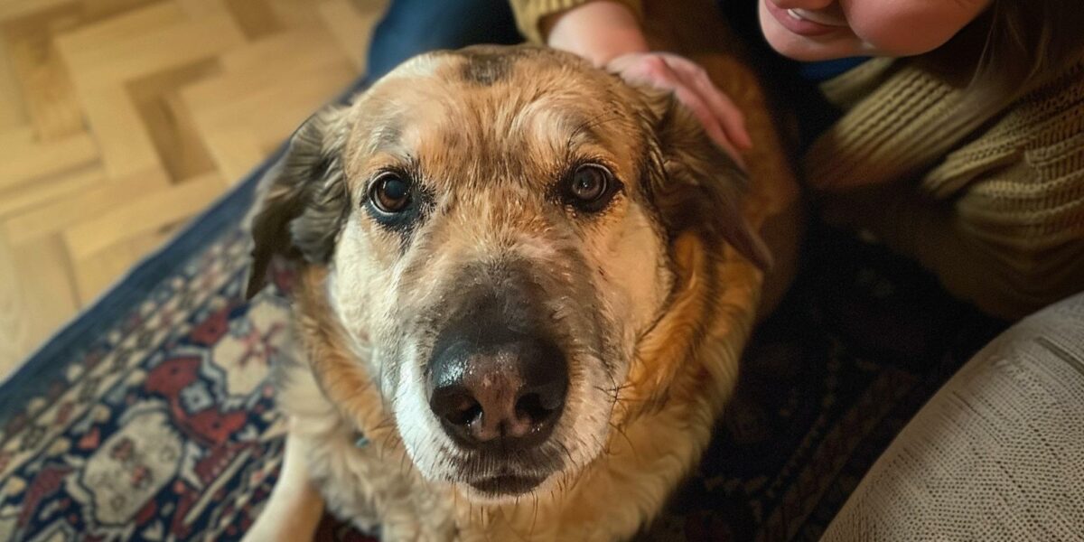 From Cage to Cuddles: The Remarkable Transformation of a Rescued Senior Dog