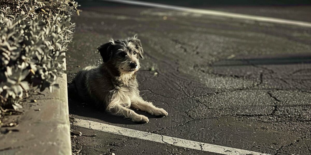 Lost Hope: Abandoned Pup’s Unwavering Vigil for Her Family