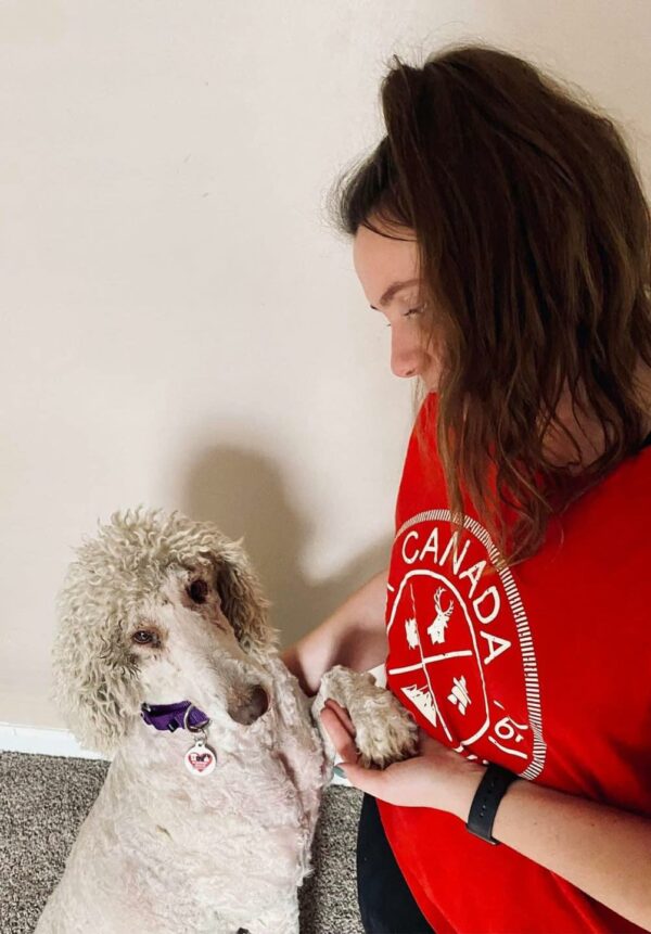 Rescued Poodle's Unbreakable Spirit: The Heartfelt Hugging Habit That Will Melt Your Heart-1