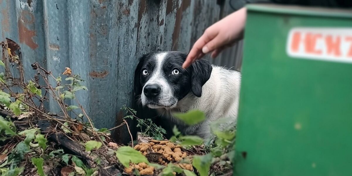 A Fearful Pup's Silent Plea: How One Dog Found Hope Behind a Dumpster