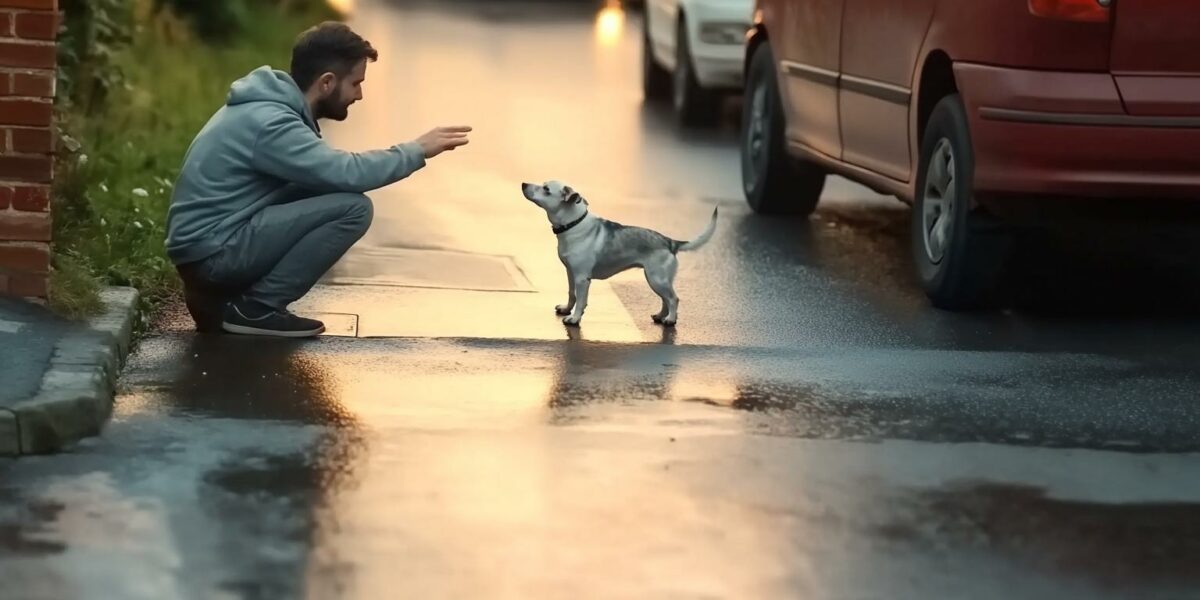 Brave Act on Highway: Man Risks Everything to Save Terrified Dog