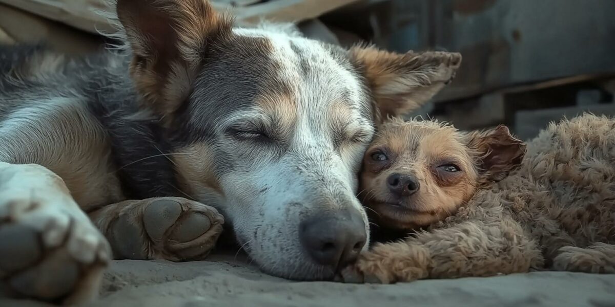 From Tragedy to Triumph: Homeless Dog Becomes Lifesaver for a Frightened Pup