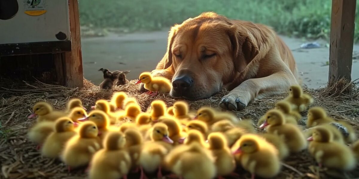 Giant Dog's Extraordinary Bond with Hundreds of Ducklings Will Leave You Speechless