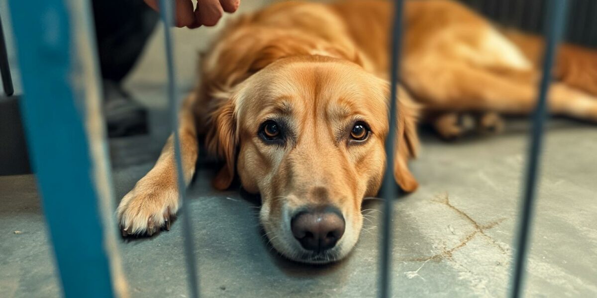 Pregnant Dog Clings to Life on Cement Floor, Desperate for Help