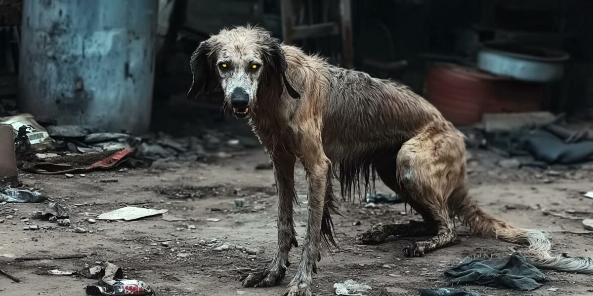 Rescuers’ Heartstrings Tugged by Dog’s Unbelievable Plight Near Chemical Factory