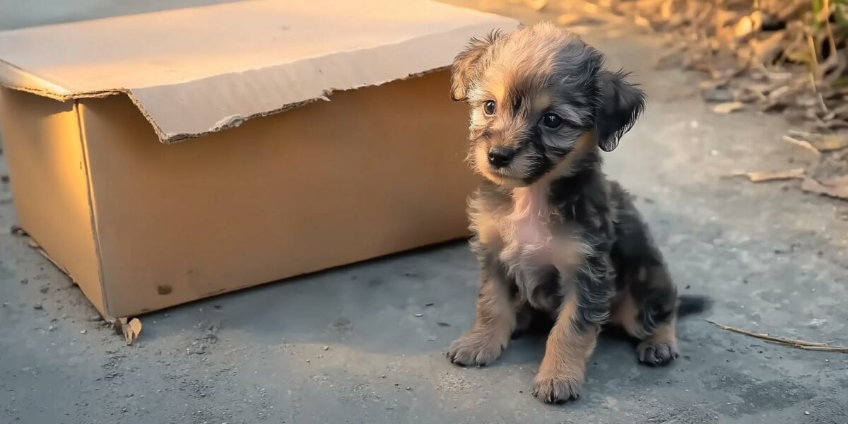 Tiny Puppy Left for Dead Finds a Guardian Angel