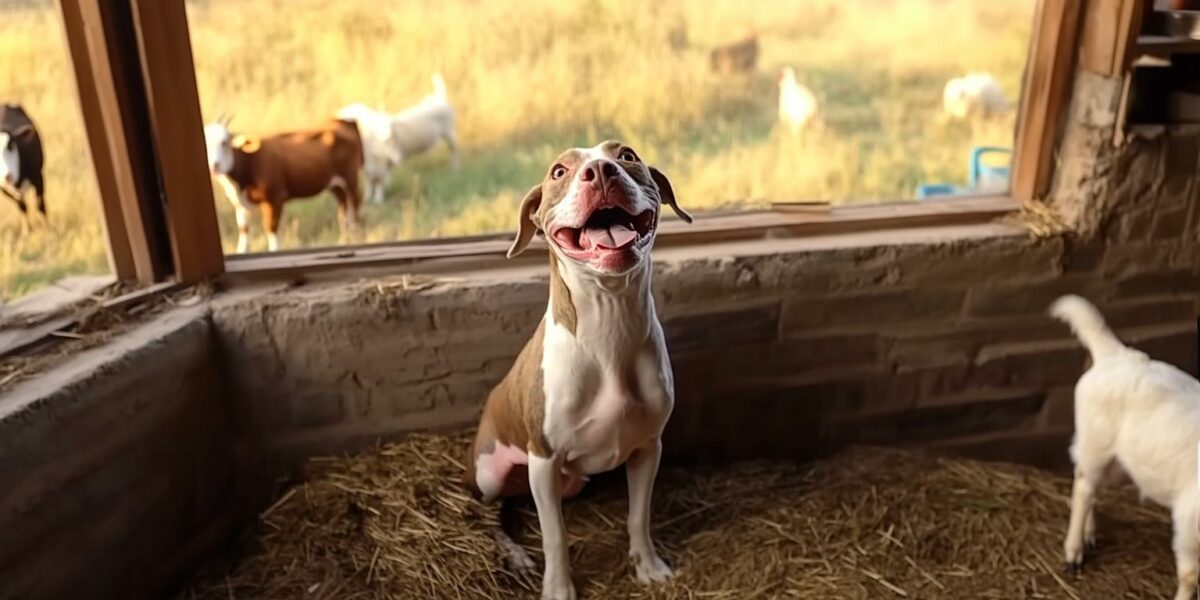 A Deaf Pit Bull's Mischievous Adventures: Meet The Farm's Most Unconventional Hero