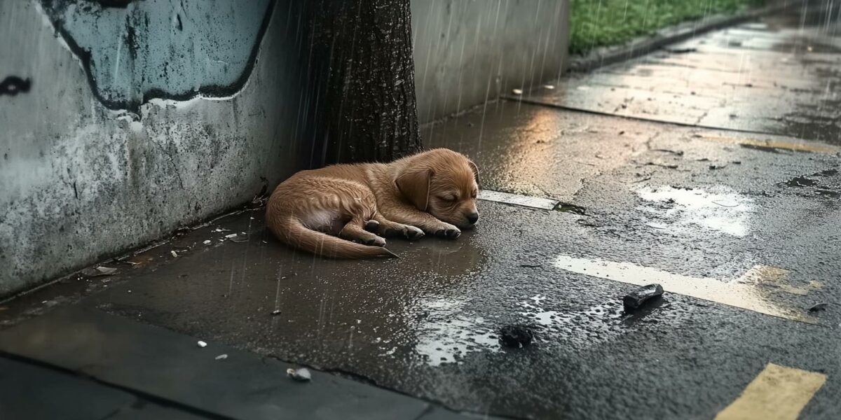 A Newborn Puppy Battles Through Rain and Injury to Find Hope