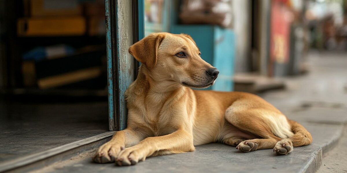 Emotional Tale of a Lone Dog Outside a Store Sparks Curiosity