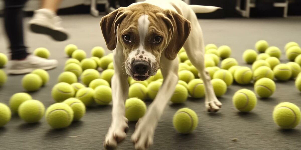 Overjoyed Pup's Reaction to 100 Tennis Balls Will Melt Your Heart