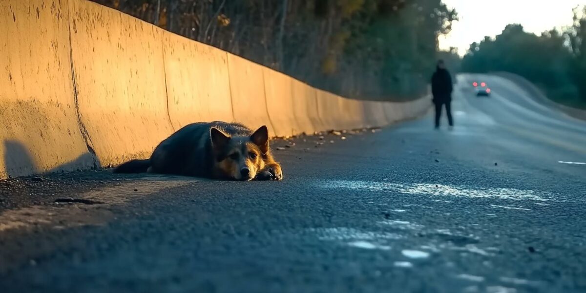 Rescuers Discover Shockingly Alive Dog on Roadside