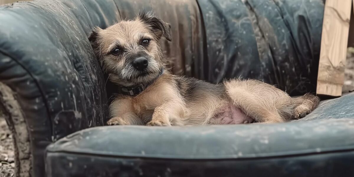 Rescuer's Ingenious Plan to Save a Terrified Dog on an Abandoned Couch