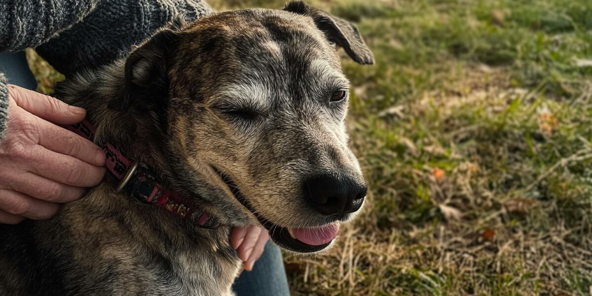 Senior Dog's First Taste of Love After Heartbreaking Abandonment