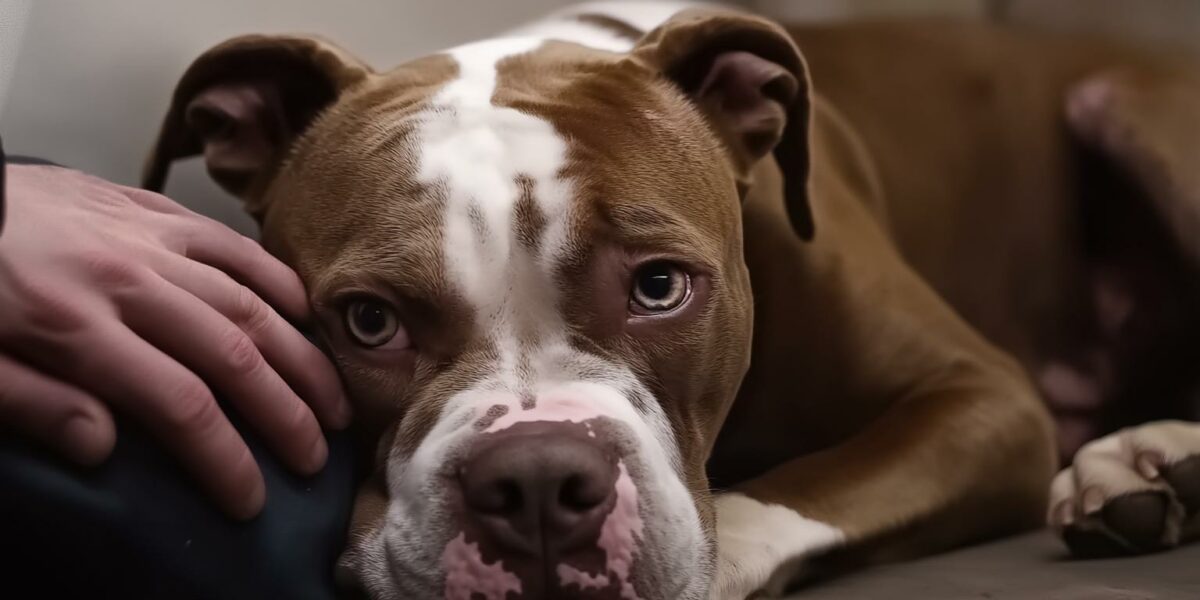 Trembling Pit Bull Finds Hope and Love in the Most Unexpected Place