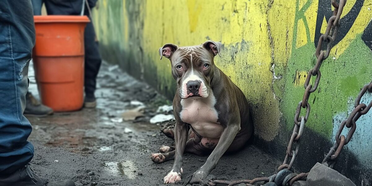 A Forgotten Pittie’s Journey from Chains to Cherished Love