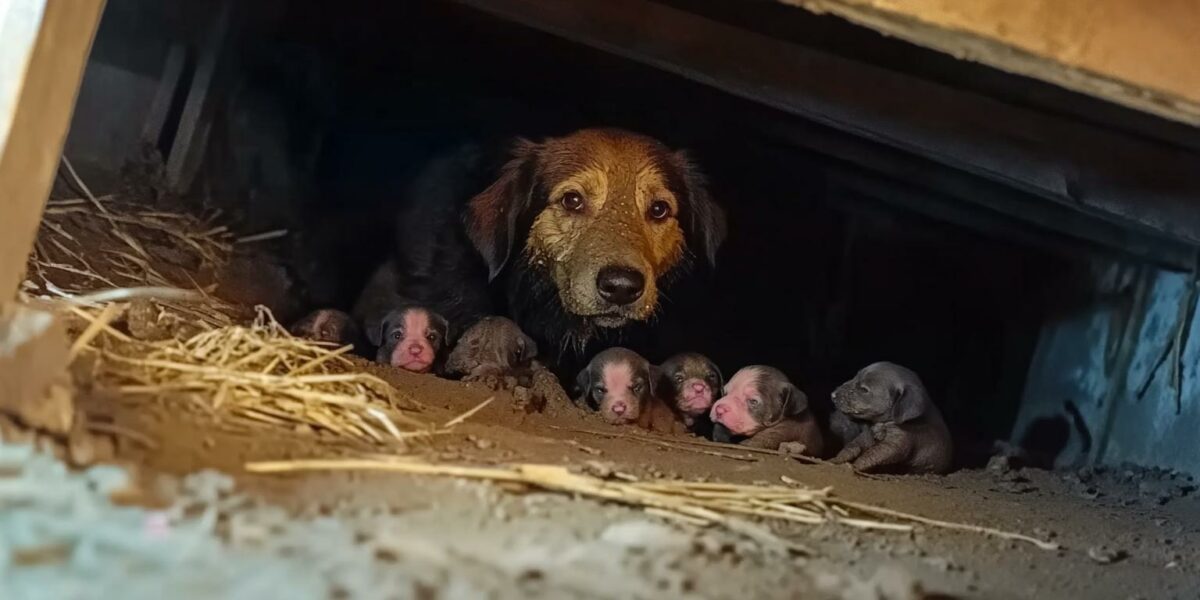 Rescued in the Nick of Time: The Courageous Tale of a Pregnant Dog's Muddy Miracle