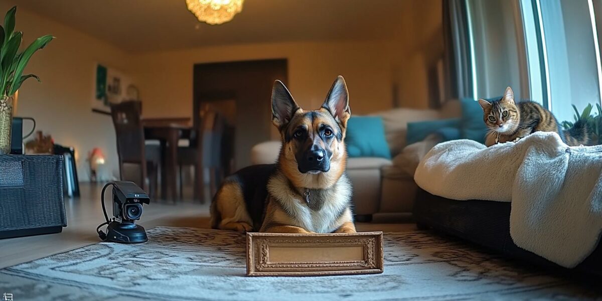 A Pup's Mischief Interrupted by a Clever Feline Accomplice