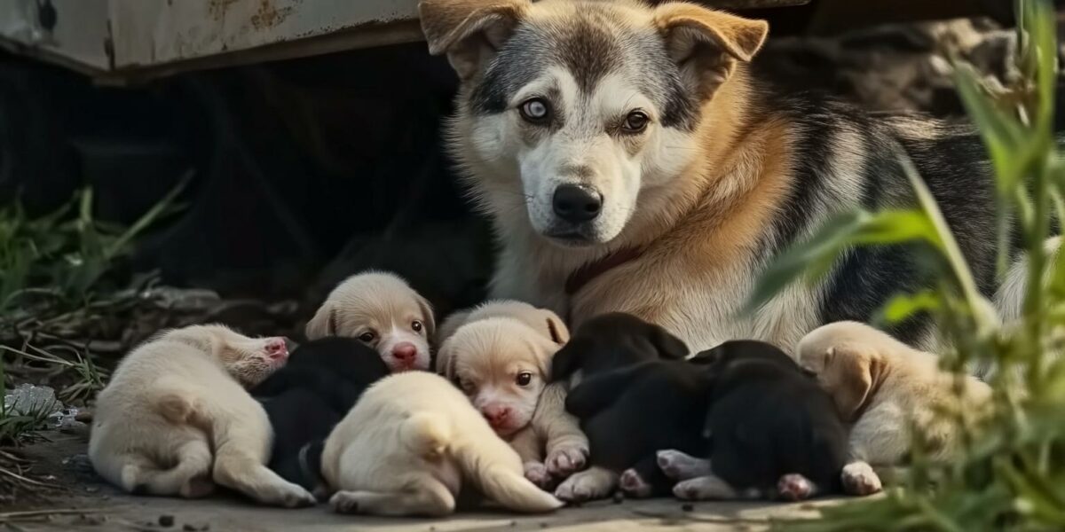 Neglected by a Heartless Owner, This Mama Dog's Fight for Her Pups Will Tug at Your Heartstrings